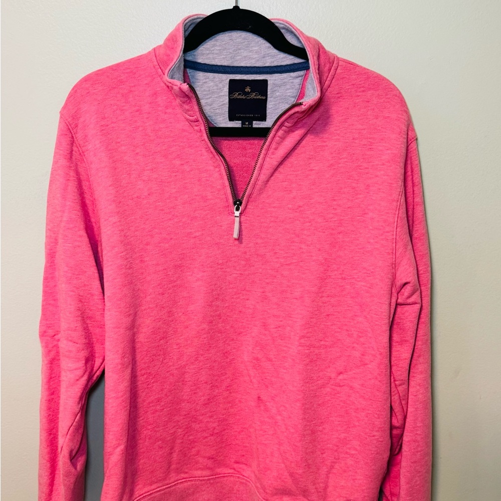 Brooks Brothers Men's size Medium 1/4 zip pullover